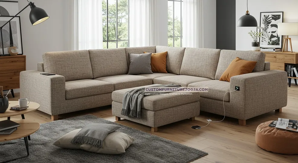 Jasa Pembuatan L Shape Sofa Jogja